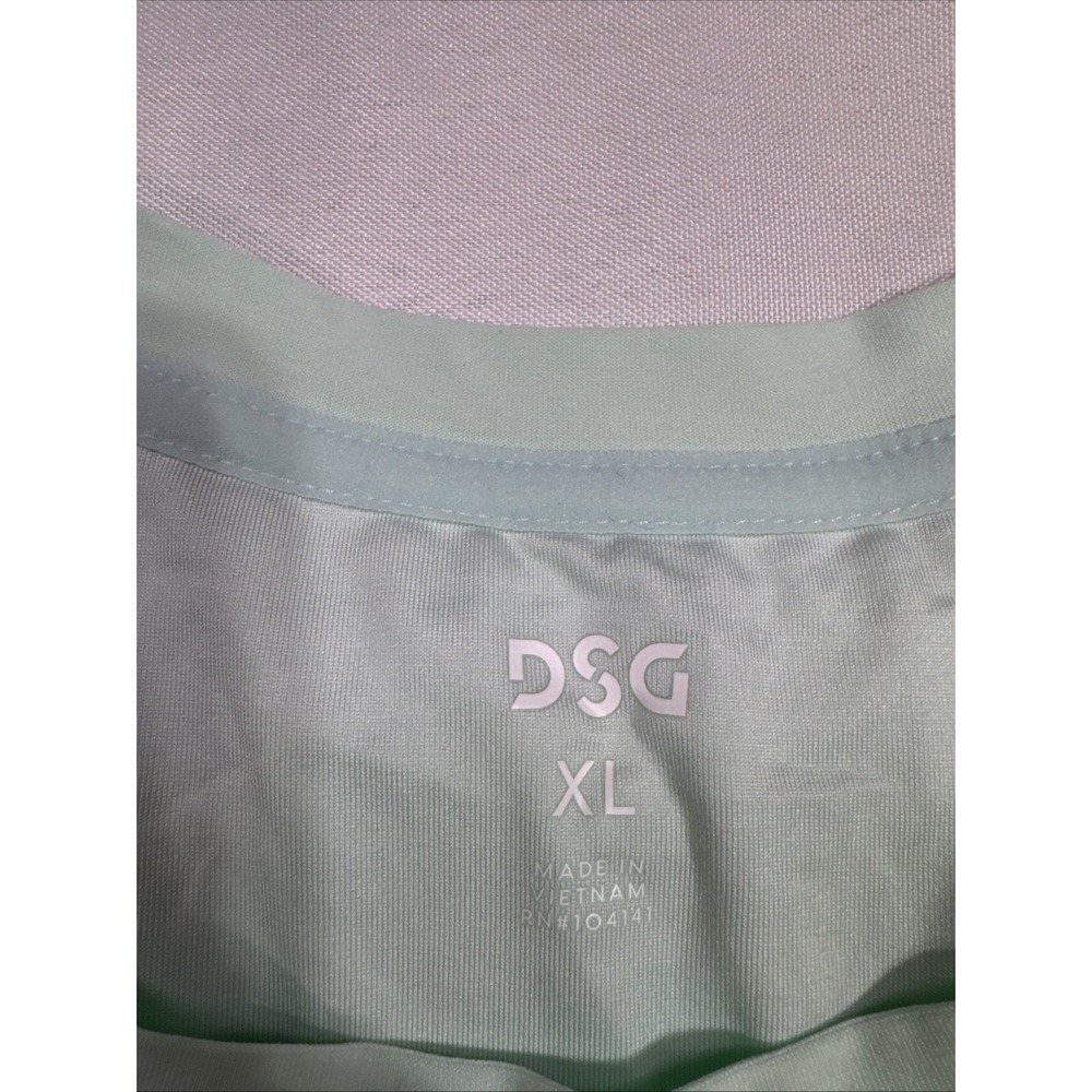 DSG Womens XL Mint Green Athletic Tank Top Sleeveless Moisture Wicking Workout